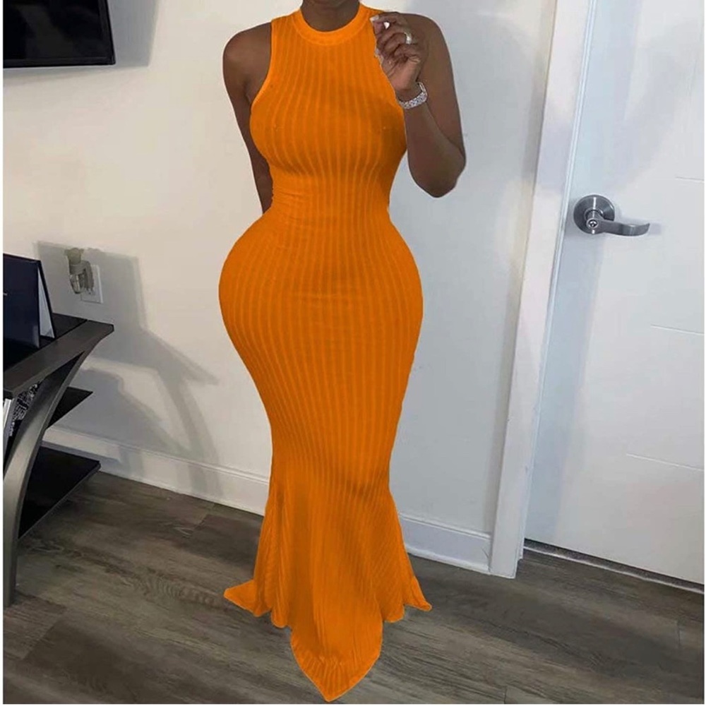 Orange Maxi Dress